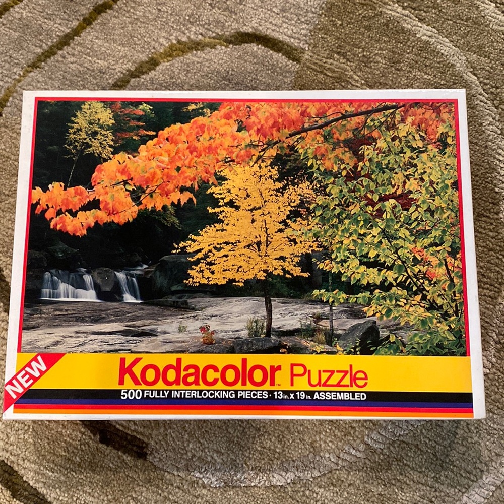 ~Rose Art~ Vintage Kodacolor “Autumn Scene” 500-Piece Puzzle